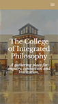 Mobile Screenshot of collegeofintegratedphilosophy.com